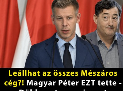 Leállhat az összes Mészáros cég?! Magyar Péter EZT tette - Döbbenetes, ami most történik: