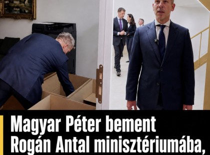 Magyar Péter bement Rogán minisztériumába, lesokkolta amit ott talát