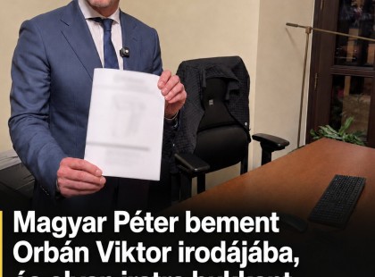 Magyar Péter bement Orbán Viktor irodájába, és olyan iratra bukkant az asztalon, amely nem maradt következmények nélkül