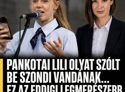 Pankotai Lili olyat szólt be az új kormányszóvivőnek Szondi Vandának......., ez az eddigi legkeményebb kritika !