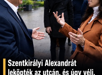 Szentkirályi Alexandrát leköpték az utcán,és úgy véli, Magyar Péter politikája miatt sötét idők jöhetnek Magyarországra!