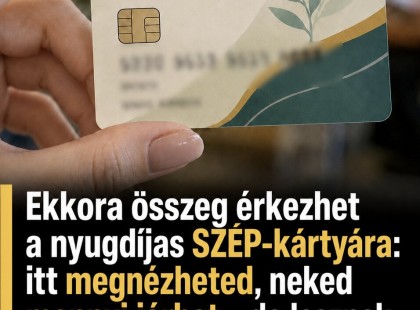 Ekkora összeg érkezhet a nyugdíjas SZÉP-kártyára: itt megnézheted, neked mennyi járhat – de lesznek, akik kimaradnak belőle ?