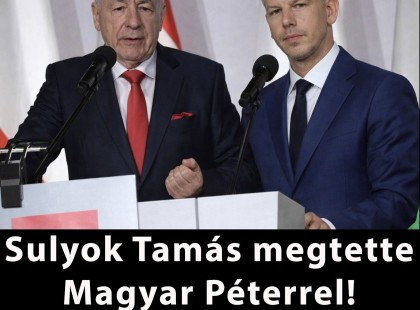 Sulyok Tamás megtette Magyar Péterrel! EZ már háború!