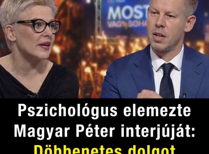 Andrási Betty pszichológus elemezte ki Magyar Péter interjúját: döbbenetes dolgot mondott