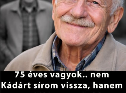 56 éves vagyok.. nem Kádárt sírom vissza, hanem azt a jólétet, ami akkor volt..Aki 50-60 éves, biztos, hogy egyetért ezzel az írással