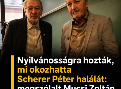 Kiderült, mi okozhatta Scherer Péter halálát: megszólalt Mucsi Zoltán