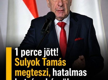 1 perce jött! Sulyok Tamás megteszi, hatalmas botrány készül Magyarországon!