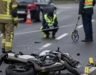 Meghalt egy 20 éves motoros a 6511-es úton, utasa életveszélyes sérülésekkel került kórházba