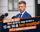 HIVATALOS! Most derült ki, hogy mi lesz a 13 és 14-ik havi nyugdíjjal
