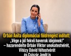 Orbán Anita diplomáciai földrengést indított: „Vége a jól fekvő haverok idejének!” – hazarendelte Orbán Viktor unokatestvérét, Vitézy Dávid féltestvérét és Csiszár Jenőt is