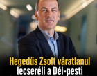 Hegedűs Zsolt váratlanul lecseréli a Dél-pesti Centrumkórház vezetőjét