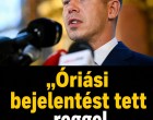 Óriási bejelentést tett reggel Magyar Péter