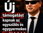 Kátai-Németh Vilmos: Új támogatást kapnak az egyszülős és egygyermekes családok is!