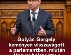 Gulyás Gergely keményen visszavágott a parlamentben, miután Magyar belengette a „tisztítótűz-műveletet”