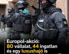 Beindult az Europol: 80 vállalatot, 44 ingatlant és luxushajót is beazonosítottak a nemzetközi vagyonvisszaszerzési akcióban