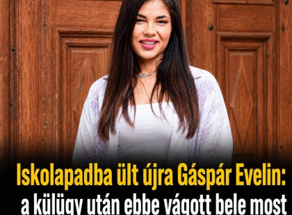 Iskolapadba ült újra Gáspár Evelin: a külügy után ebbe vágott bele most