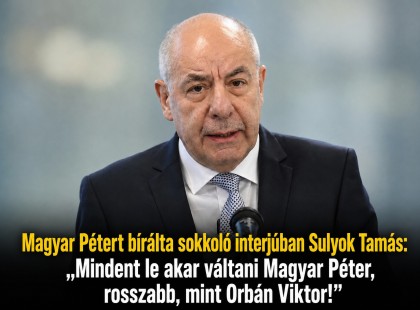 Magyar Pétert bírálta sokkoló interjúban Sulyok Tamás: „Mindent le akar váltani Magyar Péter, rosszabb, mint Orbán Viktor!”
