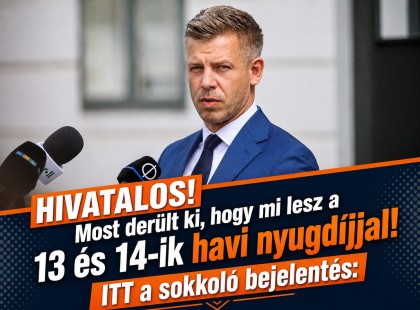 HIVATALOS! Most derült ki, hogy mi lesz a 13 és 14-ik havi nyugdíjjal
