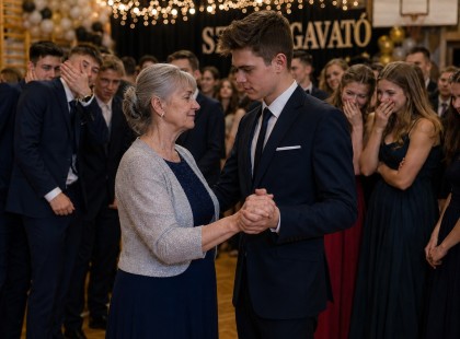 A fiú a nagymamáját kérte fel az első táncra, a terem nevetésben tört ki – percekkel később mindenki szégyenkezve hallgatott
