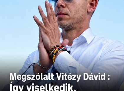 Megszólalt Vitézy Dávid . Így viselkedik, amikor nem látja, és nem hallja senki