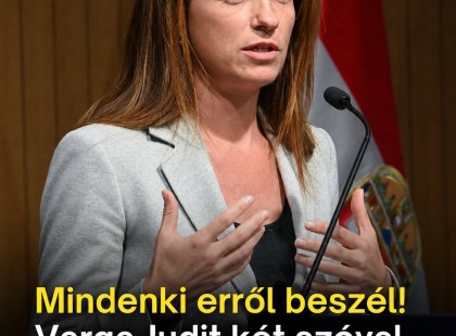 Varga Judit két szóval reagált Orbán Viktor mondatára!