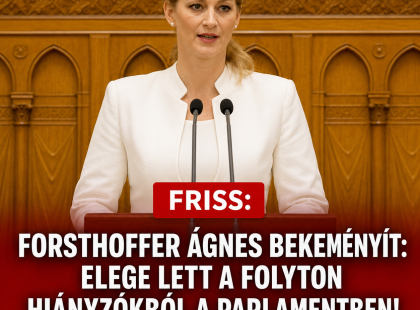 Forsthoffer Ágnes bekeményít: elege lett a folyton hiányzókból a parlamentben!Ez lehet a büntetésük: