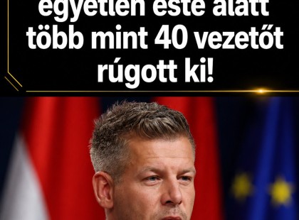 Magyar Péter több mint 40 vezetőt mentett fel egyetlen este alatt