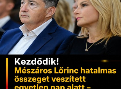 Kezdődik! Mészáros Lőrinc hatalmas összeget veszített egyetlen nap alatt-mutatjuk a számokat