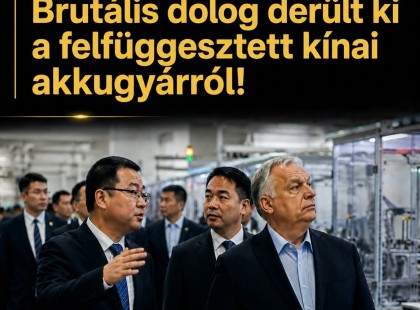 Óriási a baj!Brutális dolog derült ki a felfüggesztett kínai akkugyárról