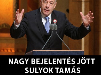 Nagy bejelentés jött Sulyok Tamás eltávolításáról!