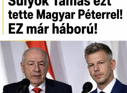 Sulyok Tamás ezt tette Magyar Péterrel! EZ már háború!