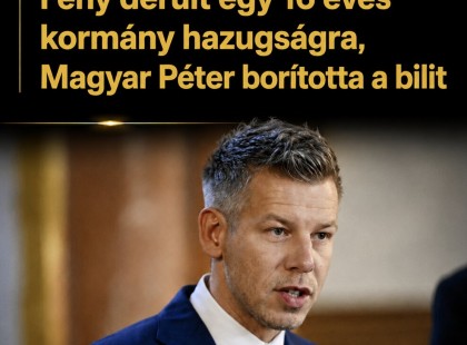 Fény derült egy 16 éves kormány hazugságra, Magyar Péter borította a bilit