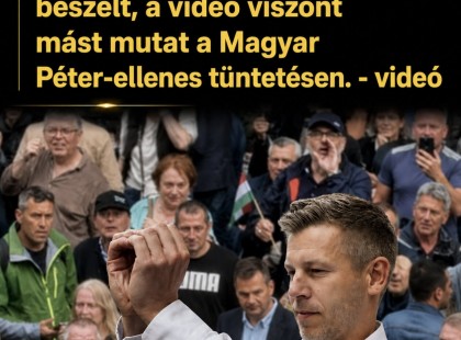 Az ellenzék óriási tömegről beszélt, a videó viszont mást mutat Magyar Péter-ellenes tüntetésen.-videó