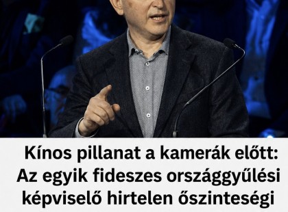 Kínos pillanat a kamerák előtt: Az egyik fideszes országgyűlési képviselő hirtelen őszinteségi rohamot kapott, kamerák előtt elszólta magát!
