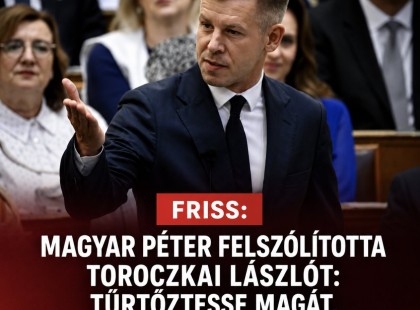Magyar Péter felszólította Toroczkai Lászlót: türtőztesse magát, 