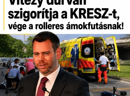 Vitézy Dávid szigorítja a KRESZ-t: vége lehet a rolleres ámokfutásnak