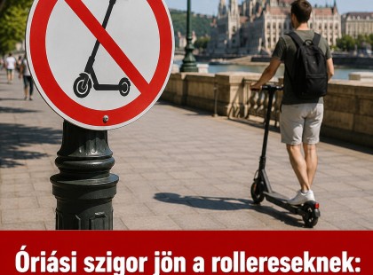 Óriási szigor jön a rollereseknek: júliustól több helyről is kitilthatják őket Magyarországon!