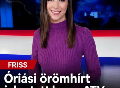 Óriási örömhírt jelentett be az ATV híradósa, Nemes Anna (+fotó)