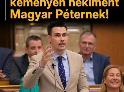 A Megafonból lett képviselő keményen nekiment Magyar Péternek, aztán úgy helyretették, hogy szólni sem tudott