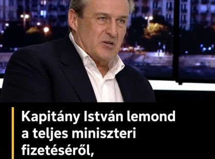 Kapitány István megdöbbentette az országot: lemond a teljes miniszteri fizetéséről, a koraszülött mentőknek adja