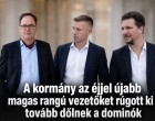 A kormány az éjjel újabb magas rangú vezetőket rúgott ki – tovább dőlnek a dominók