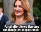 Forsthoffer Ágnes álomszép ruhában jelent meg a francia nagykövetség fogadásán