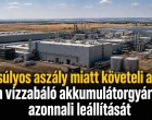 A súlyos aszály miatt követeli a DK a vízzabáló akkumulátorgyárak azonnali leállítását