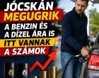 Jócskán megugrik csütörtökön a benzin és a dízel ára is – itt vannak a számok