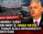 Kiderült ezért nem ment el Orbán Viktor a tegnapi általa népszerűsített tüntetésre