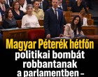 Magyar Péterék hétfőn politikai bombát robbantanak a parlamentben – dagad a botrány!