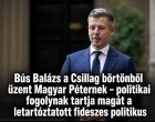 Bús Balázs a Csillag börtönből üzent Magyar Péternek – politikai fogolynak tartja magát a letartóztatott fideszes politikus