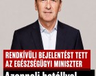 Rendkívüli bejelentést tett az egészségügyi miniszter – Azonnali hatállyal rúgták ki a kórházvezetőket