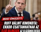 Ruff Bálint kimondta: ekkor csattanhatnak az első bilincsek az elszámoltatási ügyekben