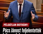 Pócs Jánost feljelentették bűncselekmény gyanúja miatt!